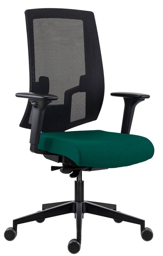 Kancelářská židle LAPEL 2900 SYN-B ALU černá