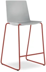 Barová židle SKY FRESH 060-Q-N14 (4-nohá kostra odstín signální červená RAL 3001, celoplastový korpu