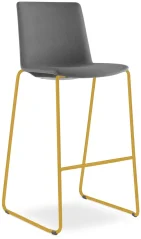Barová židle SKY FRESH 065-Q-N16 (4-nohá kostra odstín medově žlutá RAL 1005, celočalouněný korpus)