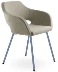 Křesílko POLO+ PO-N15 (4 nohá podnož holubí modrá RAL 5014)