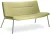 Dvojmístné křeslo Oslo Lounge OL-K2-N12 (podnož šalvějově zelená PANTONE 17-6212 TCX)