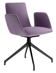 Konferenční křeslo HARMONY MODERN 870,F70-N1 (4-ramenný ALU kříž, černý nástřik)