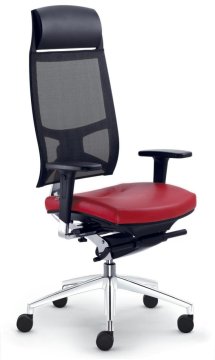 LD Seating STORM – ergonomická židle s vysokým síťovaným opěrákem