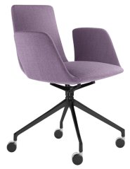 Designové křeslo HARMONY MODERN 870,F75-N1 (4-ramenný ALU kříž, černý nástřik)