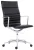 Designové křeslo 9040 Sophia High - elegance koženého potahu a hliníku. Předoboční pohled. 