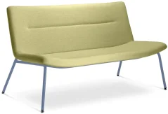 Dvojmístné křeslo Oslo Lounge OL-K2-N15 (podnož  holubí modrá RAL 5014)