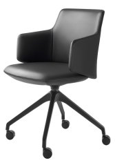 Křesílko MELODY MEETING 360,F95-BL (4-ramenný nylonový černý kříž, kolečka)