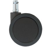 01110-KNK-WEB: KNK WEB kolečka na koberce, černá (průměr 6 cm)