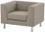 Lounge křeslo Notre Dame 100 v elegantním béžovém potahu