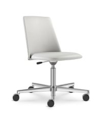 Pracovní židle MELODY CHAIR 361,F37-N6 (5-ramenný ALU leštěný kříž, kolečka)