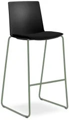 Barová židle SKY FRESH 062-Q-N12 (4-nohá kostra šalvějově zelená PANTONE 17-6212 TCX, čalouněný sedá