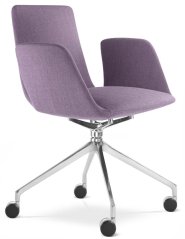 Designové křeslo HARMONY MODERN 870,F75-N6 (4-ramenný ALU kříž leštěný)
