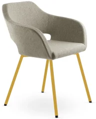 Křesílko POLO+ PO-N16 (4-nohá podnož medová žlutá RAL 1005)