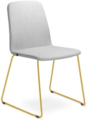 Konferenční židle Sunrise 152-Q-N16 (drátěná kostra - odstín medově žlutá RAL 1005, celočalouněný ko