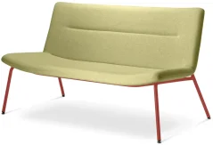 Dvojmístné křeslo Oslo Lounge OL-K2-N14 (podnož signální červená RAL 3001)