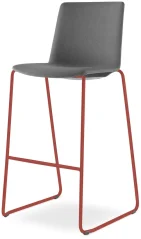Barová židle SKY FRESH 065-Q-N14 (4-nohá kostra odstín signální červená RAL 3001, celočalouněný korp