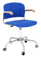 Zdravotnická židle Kovonax PENTEX III D-F – elegantní židle s bukovými područkami