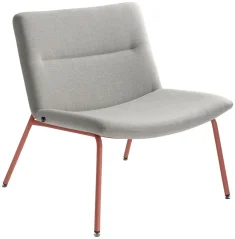 Křeslo Oslo Lounge  OL-K1-N13 (podnož cihlově červená PANTONE 17-1532)