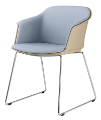 Konferenční křeslo Wave 032-Q-N4 (drátěná kostra chromovaná, plastový korpus s vnitřním čalouněním)