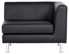 Notre Dame Corner 1L (1 místný levý prvek), černá kůže