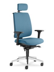 Ergonomická židle Leaf 500-SYS (mechanika s bočním nastavením, 5x blokace)