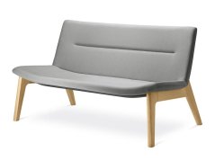 2-místné křeslo OSLO LOUNGE OL-K2-D  (podnož masívní jasan mořený na dub)