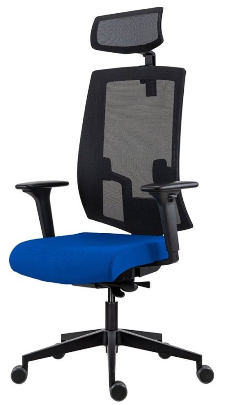 Kancelářská židle LAPEL 2900 SYN-B PDH ALU černá