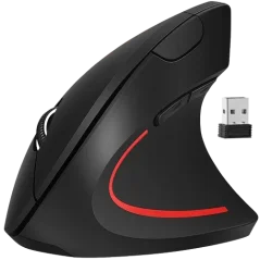 Bezdrátová vertikální myš IZOXIS s USB nano přijímačem - pro úlevu od bolesti zápěstí Bezdrátová vertikální myš IZOXIS s USB nano přijímačem - pro úlevu od bolesti zápěstí