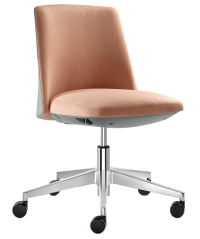 Designové křeslo Melody Design 775-FR,F40-N6 (hliníkový leštěný kříž)