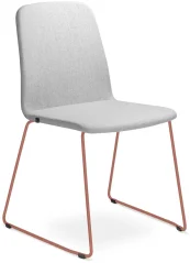 Konferenční židle Sunrise 152-Q-N13 (drátěná kostra - odstín cihlově červená PANTONE 17-1532 TCX)
