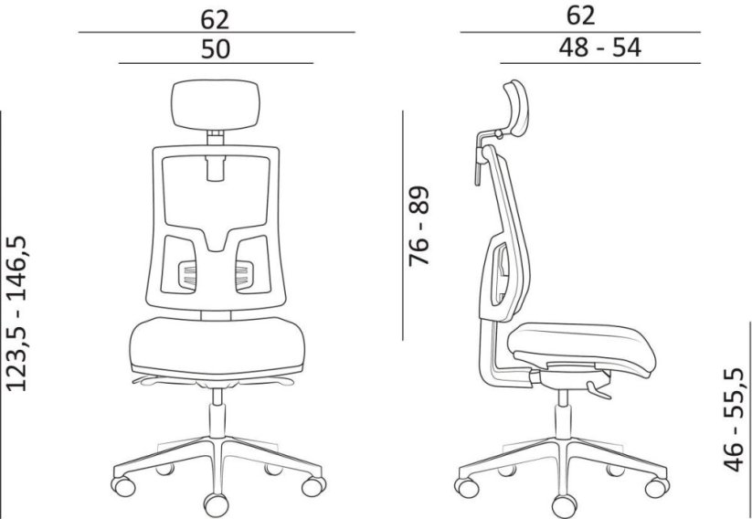 Kancelářská židle 1690 SYN SL NEW PURE PDH