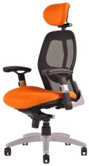 Kancelářská židle Saturn (oranžová)