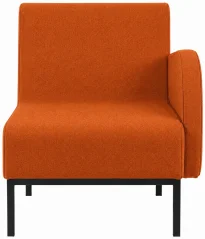 PIAVE 100 BR LEFT METAL - lounge křeslo s levou područkou