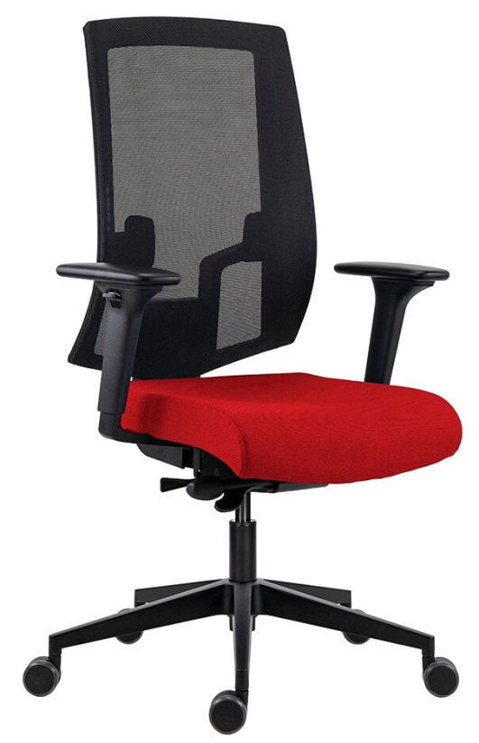 Kancelářská židle LAPEL 2900 SYN-B ALU černá