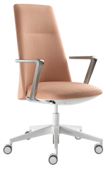 Designové křeslo MELODY DESIGN 785-FR,F40-N0 (hliníkový bíle lakovaný kříž)