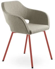 Křesílko POLO+ PO-N14 (4-nohá podnož signální červená RAL 3001)