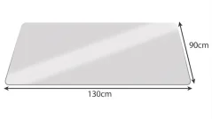 Technický nákres ochranné podložky pod židli 130x90 cm s kótami