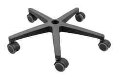 Náhradní plastový kříž k kancelářské židli – 600 mm, nosnost 150 kg