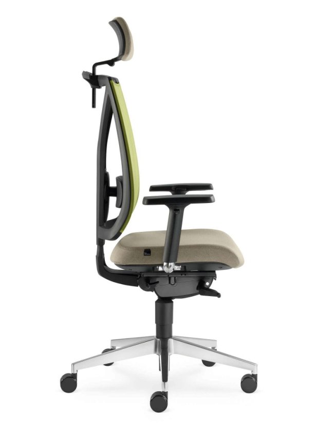 Ergonomická židle Leaf 503-SYS (mechanika s bočním nastavením, 5x blokace)