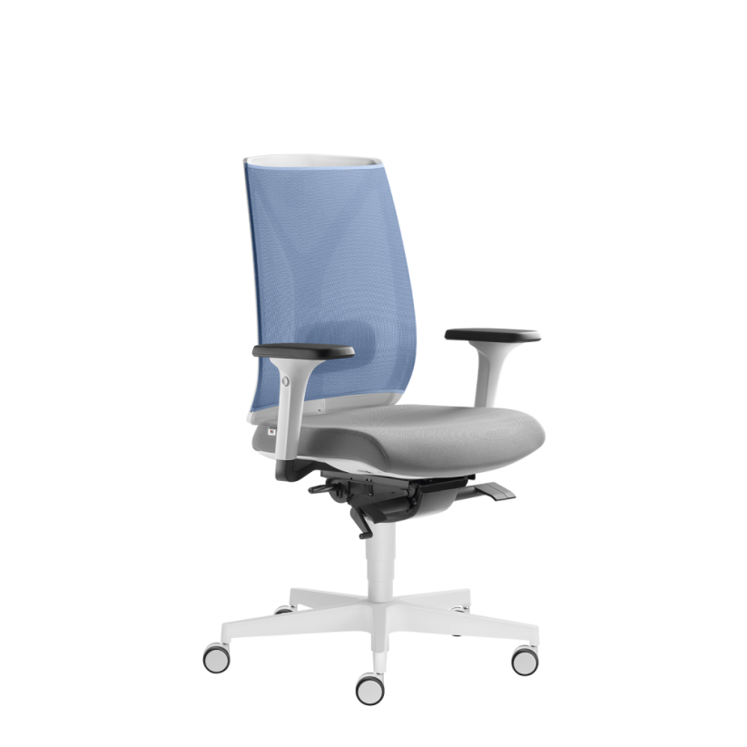 Ergonomická židle Leaf 504-SYS (mechanika s bočním nastavením, 5x blokace)
