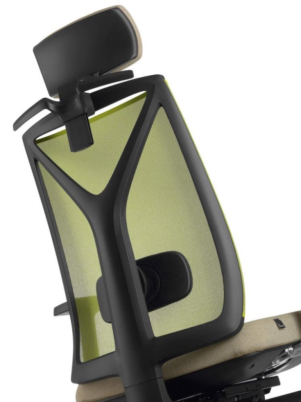 Ergonomická židle Leaf 503-SYS (mechanika s bočním nastavením, 5x blokace)