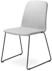 Konferenční židle Sunrise 152-Q-N1 (drátěná kostra - černý nástřik, celočalouněný korpus, stohovatel