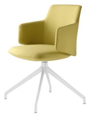 Konferenční otočné křeslo MELODY MEETING 360,F70-N0 (4-ramenný ALU bílý kříž, kluzáky)