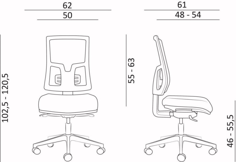 Kancelářská židle 1690 SYN SL NEW PURE