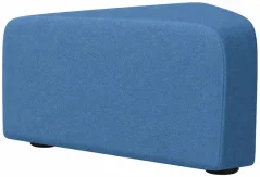 rohový taburet Rubico 45 modrý
