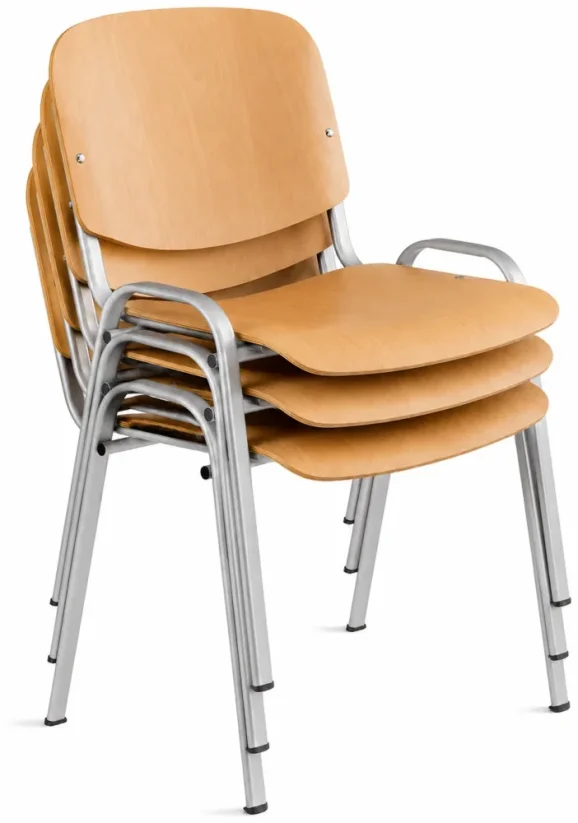 Konferenční židle 1120 L dřevěný sedák