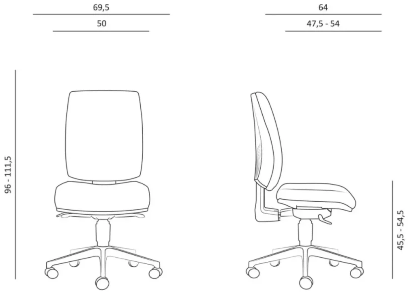 Kancelářská židle 1380 SYN SL FLUTE