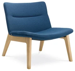 Křeslo OSLO LOUNGE OL-K1-D (podnož masívní jasan mořený na dub)