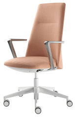 Designové křeslo MELODY DESIGN 785-FR,F40-N0 (hliníkový bíle lakovaný kříž)