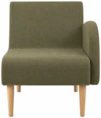 PIAVE 100 BR LEFT WOOD - lounge křeslo s levou područkou